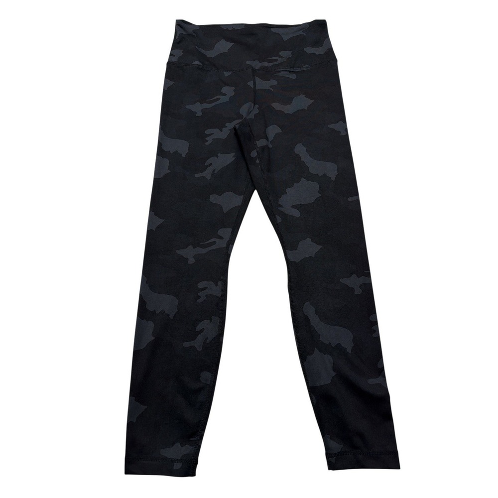 Yogalicious‎ Lux Leggings Womens M Black Camo High Waist Athletic Yoga Pants